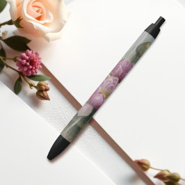 Caneta Preta Ellis Rowan Pink Water Lily Vintage Flowers