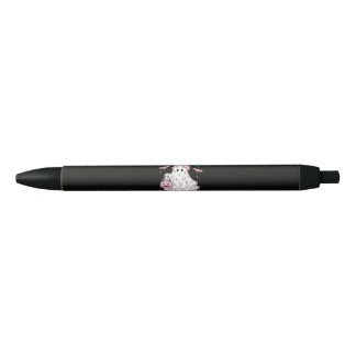 Caneta Preta em outubro usamos rosa fantasma Halloween