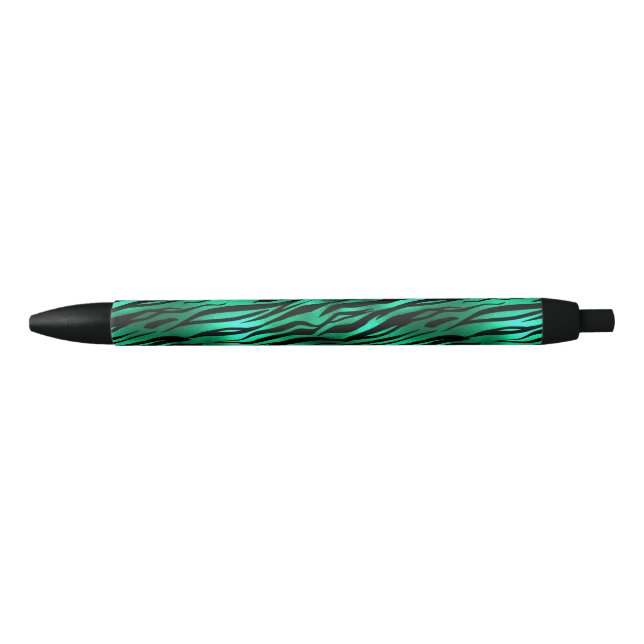 Caneta Preta Emerald e Dourado Safari Series Design 10 (Frente)