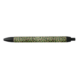 Caneta Preta Emerald e Dourado Safari Series Design 8