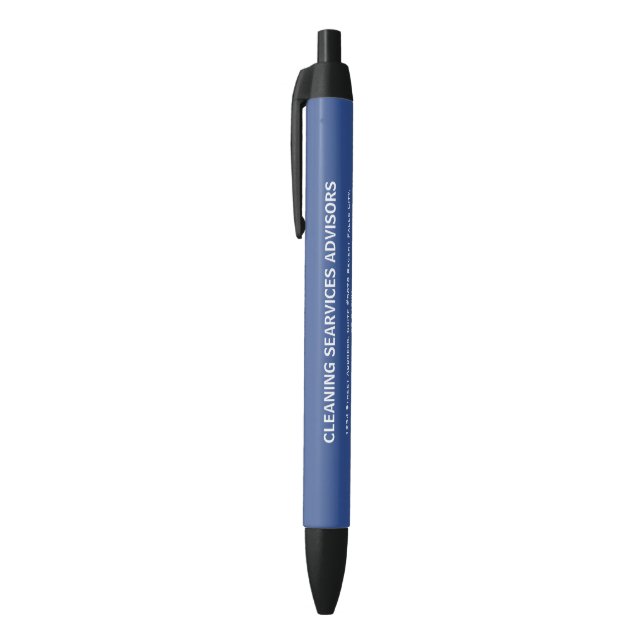 Caneta Preta Empresa de Limpeza | Serviço de Limpeza com Logoti (Topo (Vertical))