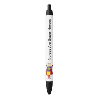 Caneta Preta Enfermeira Super Hero Personalizar Engraçado