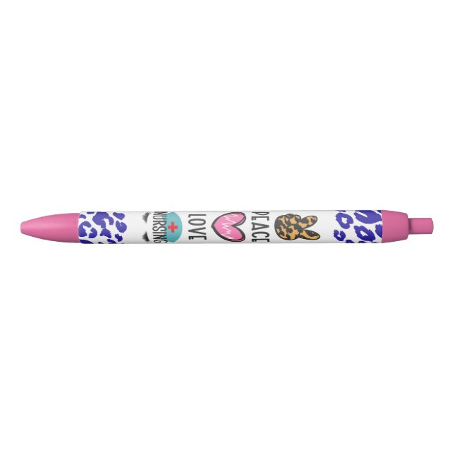 Caneta Preta Enfermeiro design de arte minimalista (Frente)