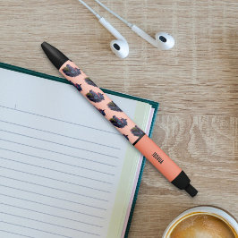 Caneta Preta Entusiasta Equestre Grafite Colorido Cavalo