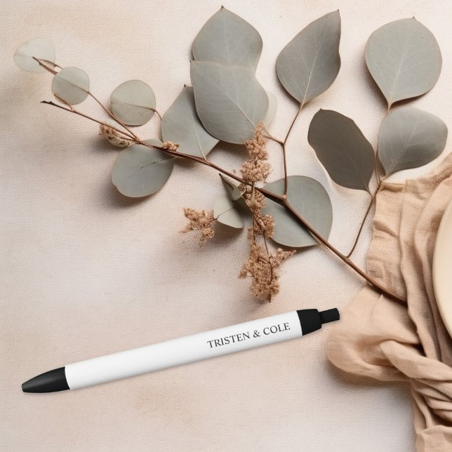 Caneta Preta Escrita Moderna Elegante (Criador carregado)