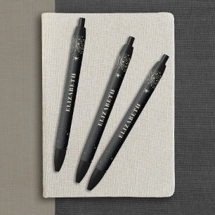 Caneta Preta Escritório Elegante de Cabelereiro Profissional