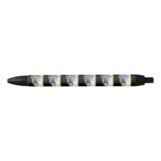 Caneta Preta Esportes Lacrosse (Frente)