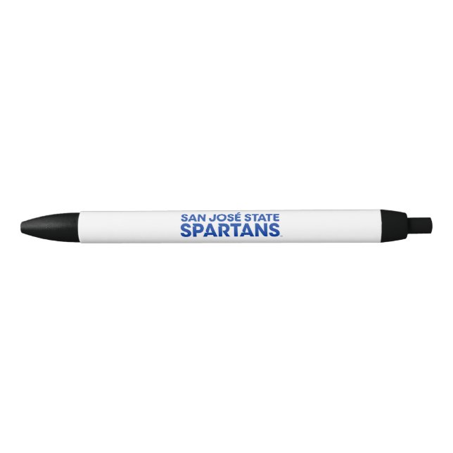 Caneta Preta Estado Spartans Wordmark de San Jose (Frente)