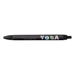Caneta Preta Estilo de Instrutor do Yoga Moderno   Cura Holísti
