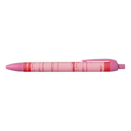 Caneta Preta Estilo Nova Iorque cor-de-rosa