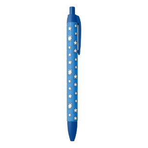 Caneta Preta Estrelas