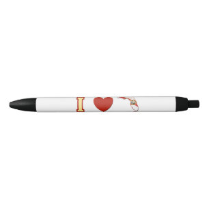 Caneta Preta Eu amo Florida