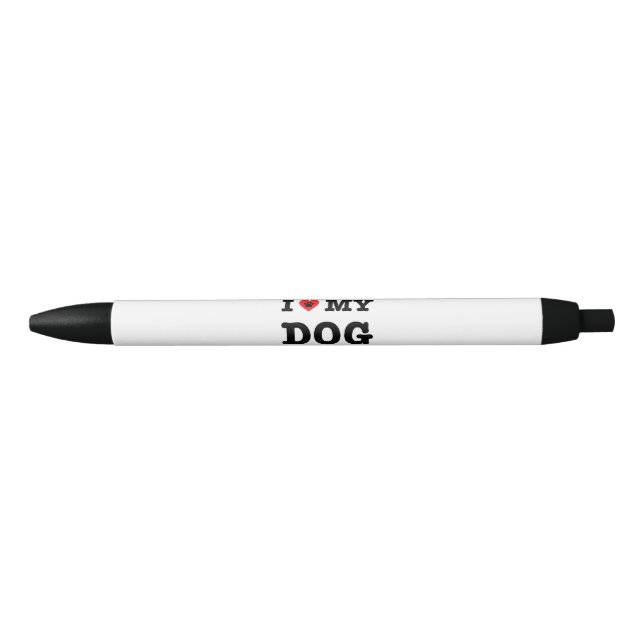 Caneta Preta Eu Corto Meu Cachorro (Frente)