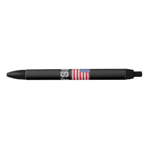 Caneta Preta EUA Bandeira Patriótica Americana Para Homens Meni