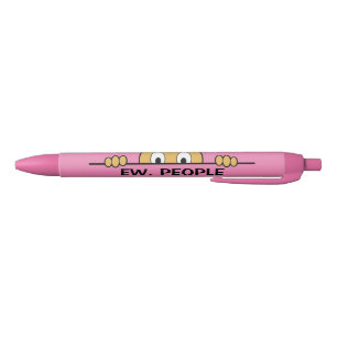 Caneta Preta Ew Pessoas Rosa