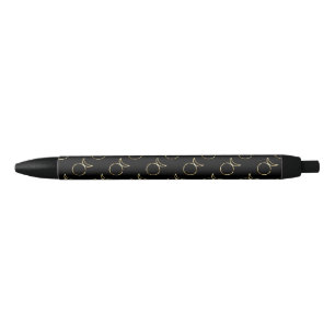 Caneta Preta Falln Pagan - Símbolo de Deus Cavalado