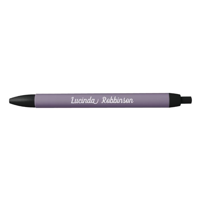 Caneta Preta Favo de Mel | Cor Sólida Roxo 1 Pessoal (Frente)