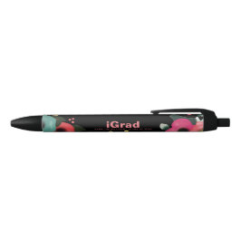 Caneta Preta Favor Personalizado de Festa de formatura Rosa e P
