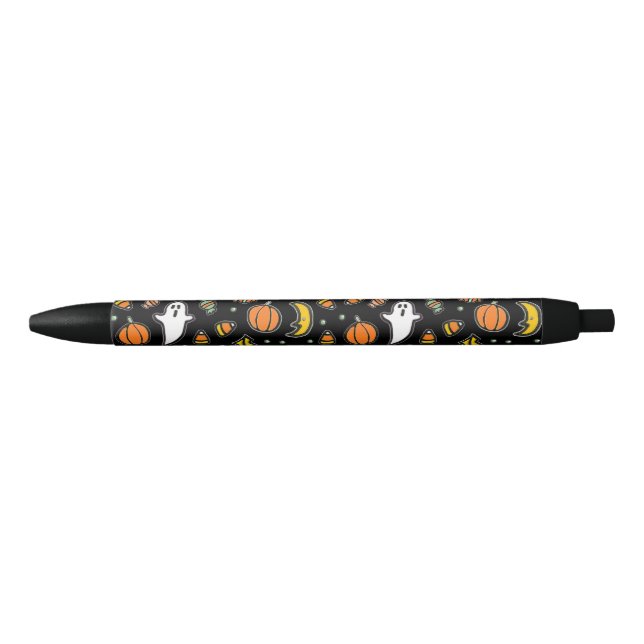 Caneta Preta Favoritos para Festa de Halloween (Frente)