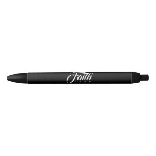 Caneta Preta Fé Sobre o Medo Preto