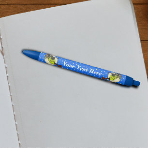 Caneta Preta Feiticeira Negra Negra Gato Engraçado Estrelas no 