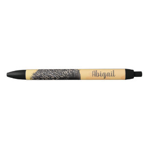Caneta Preta Figura de desenho animado de abelha