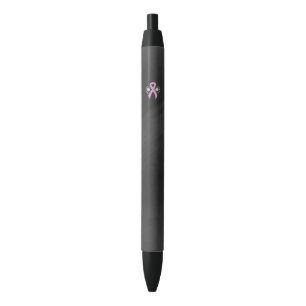 Caneta Preta Fita de Sensibilização Rosa Chalkboard
