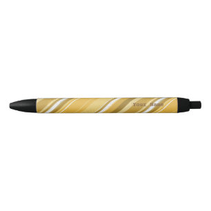 Caneta Preta Fitas Amarelas Candy
