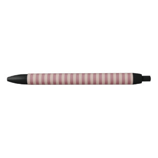 Caneta Preta Fitas Rosa