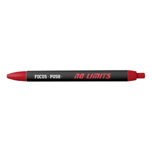 Caneta Preta Fitness Motivacional