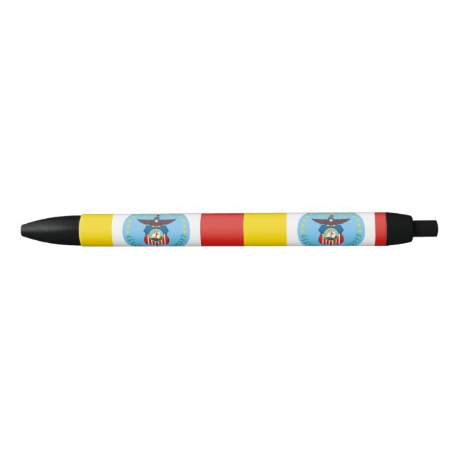 Caneta Preta Flag of Columbus, Ohio Black Ink Pen (Frente)
