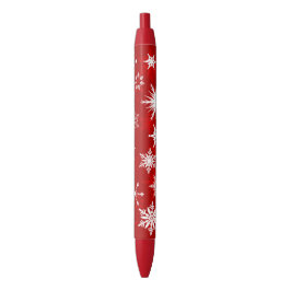 Caneta Preta Flocos de neve da época de Natal
