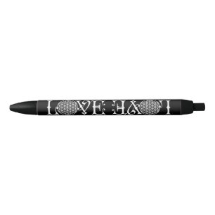 Caneta Preta Flor de Vida - Alface de amor tatuagem branca