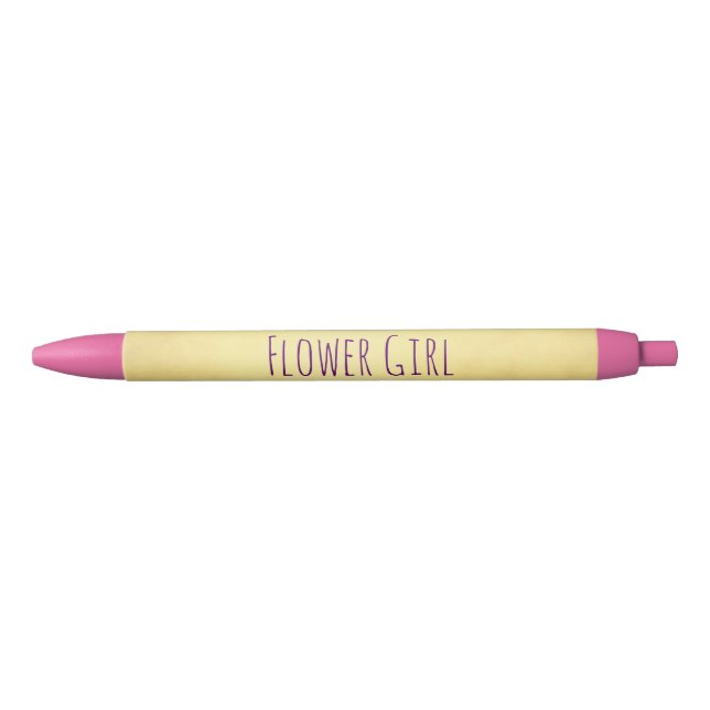 Caneta Preta Flor Girl Beauely (Frente)