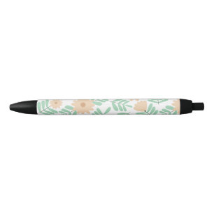 Caneta Preta Flor minimal