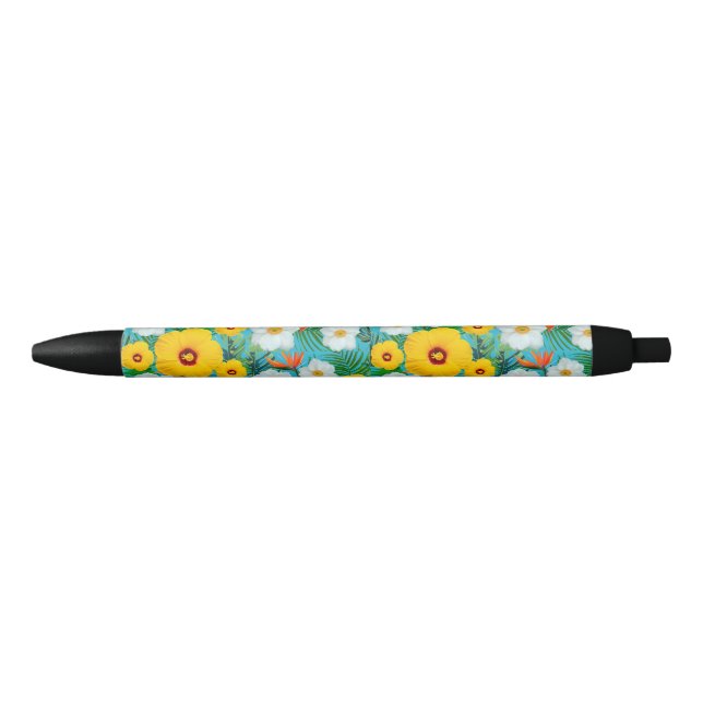 Caneta Preta floral (Frente)