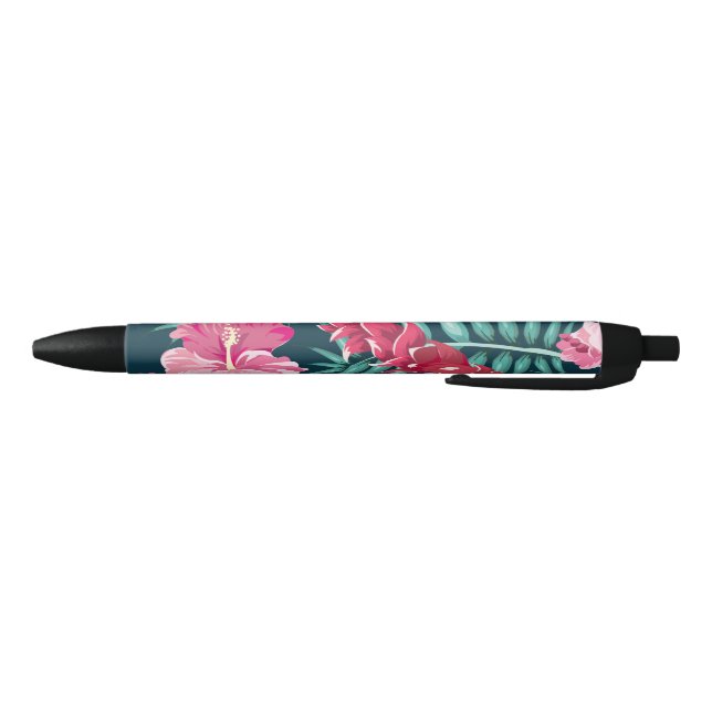 Caneta Preta Floral de Verão exótico (Parte Inferior)