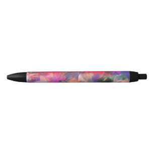 Caneta Preta Floral Fantasy