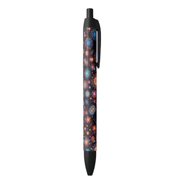 Caneta Preta Fogos de Artifício Divertidos (parte de inferior (Vertical))