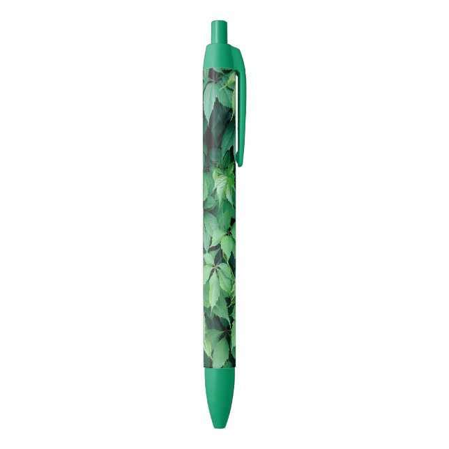 Caneta Preta Folhas de Grama Verde (parte de inferior (Vertical))