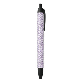 Caneta Preta Folhas de lavanda