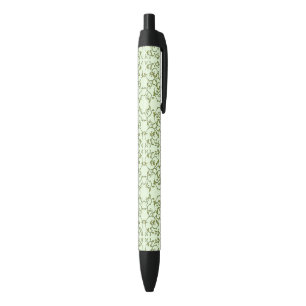 Caneta Preta Folhas de oliveira rolando