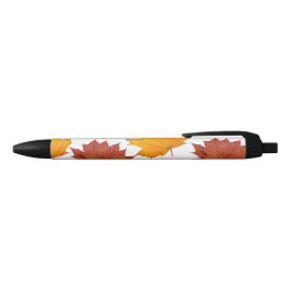 Caneta Preta Folhas de outono