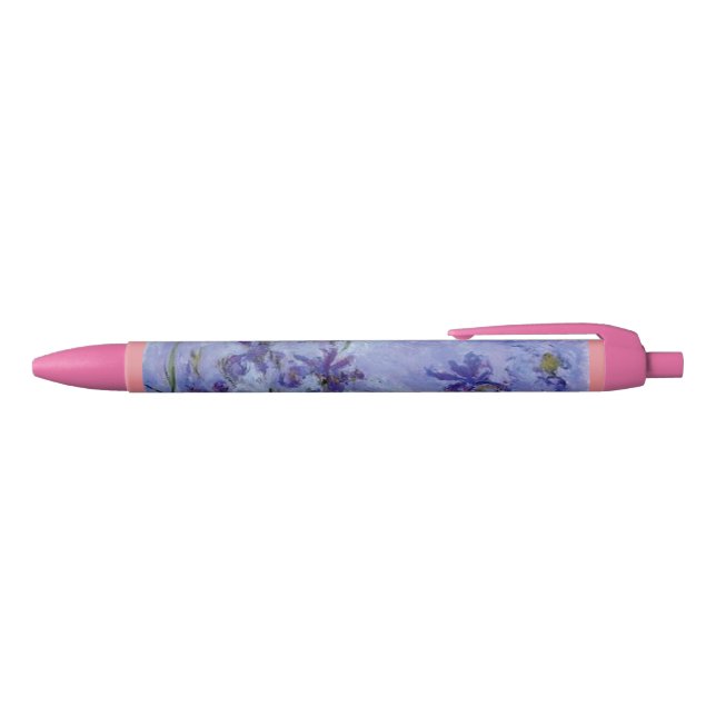 Caneta Preta Formatação de Parabéns de vinha de Monet Flowers (parte de cima)