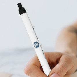 Caneta Preta Foto personalizada da empresa do logotipo comercia