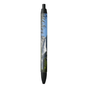 Caneta Preta Fotografia de Yosemite Falls and Woods Landscape