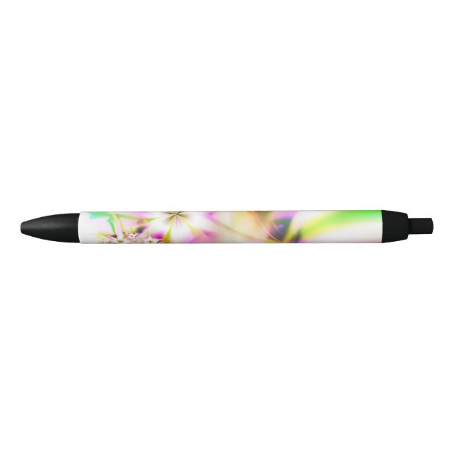 Caneta Preta fractal floral (Frente)