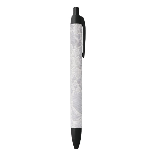 Caneta Preta Fundo branco do teste padrão do laço da flor do (parte de inferior (Vertical))