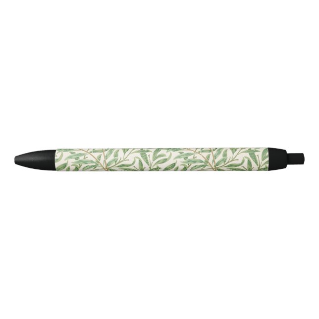 Caneta Preta Galho de Salgueiro William Morris Botânico Vintage (Frente)