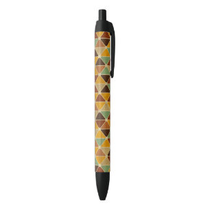 Caneta Preta Geometria Colorida Minimalista – Padrão Fresco e E